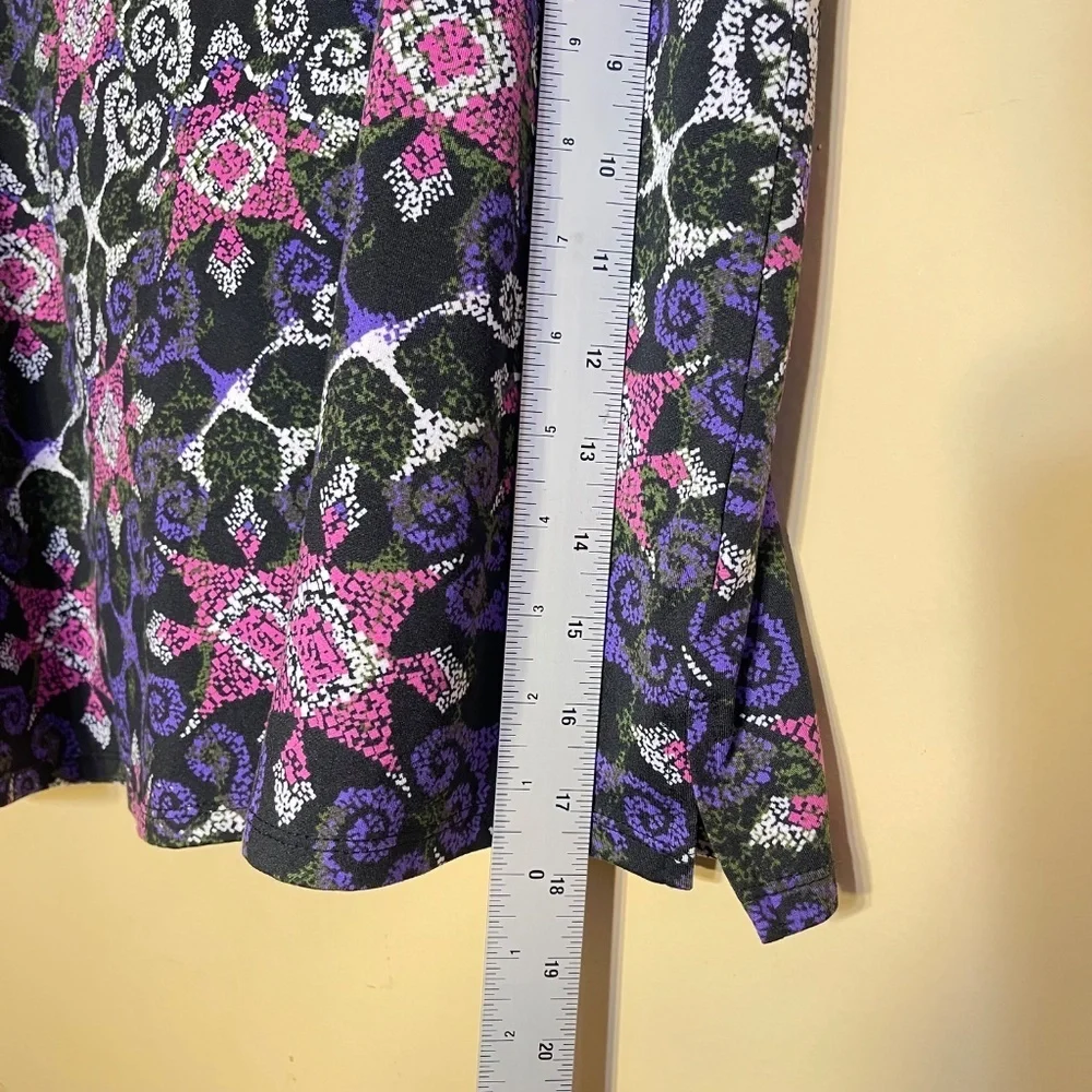 Tranquility by Colorado Clothing Purple and Pink Patterned Skirt